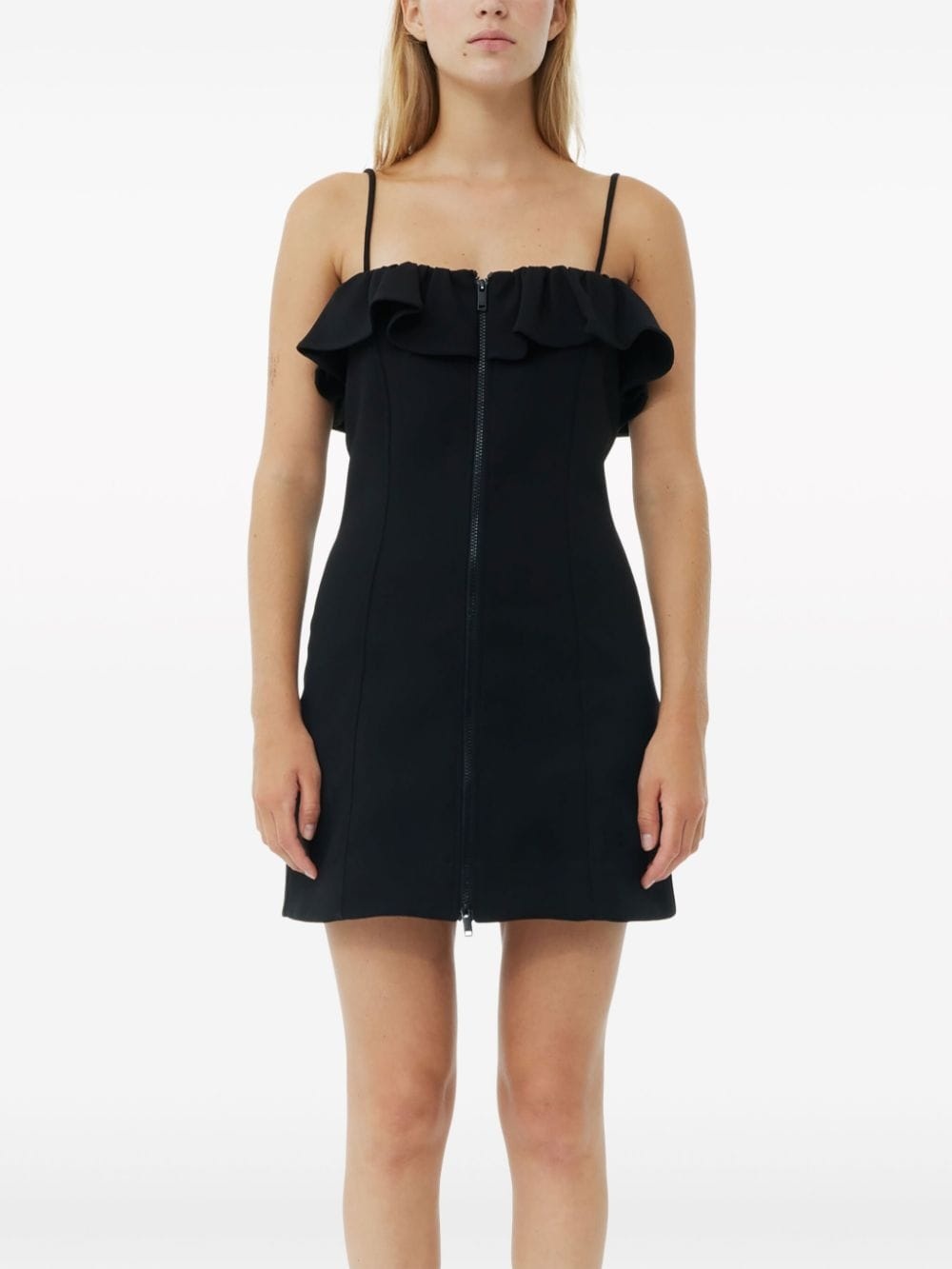 ruffle-trim minidress - 3