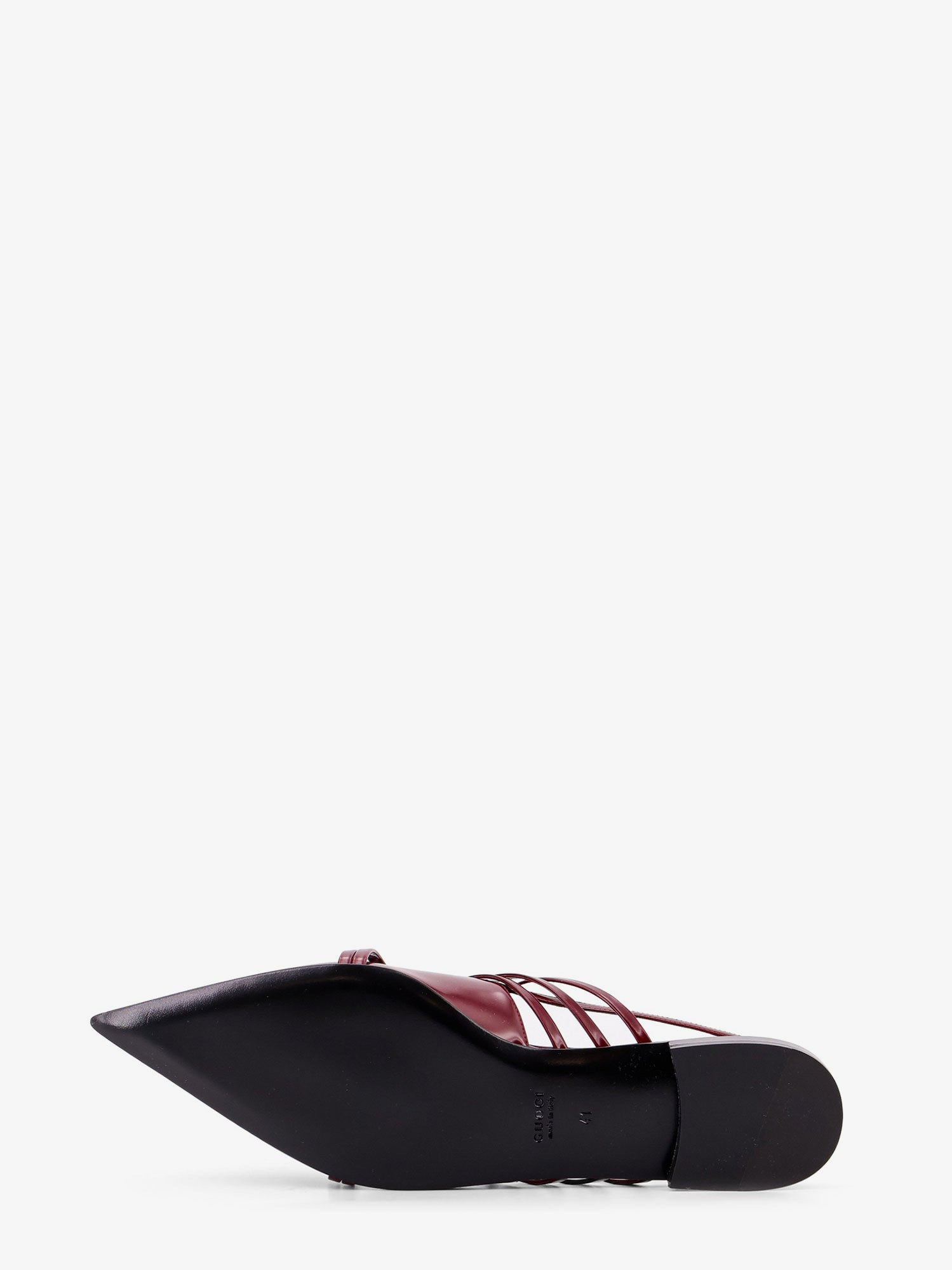Leather Slingback With Bands And Gucci Buckle - 5