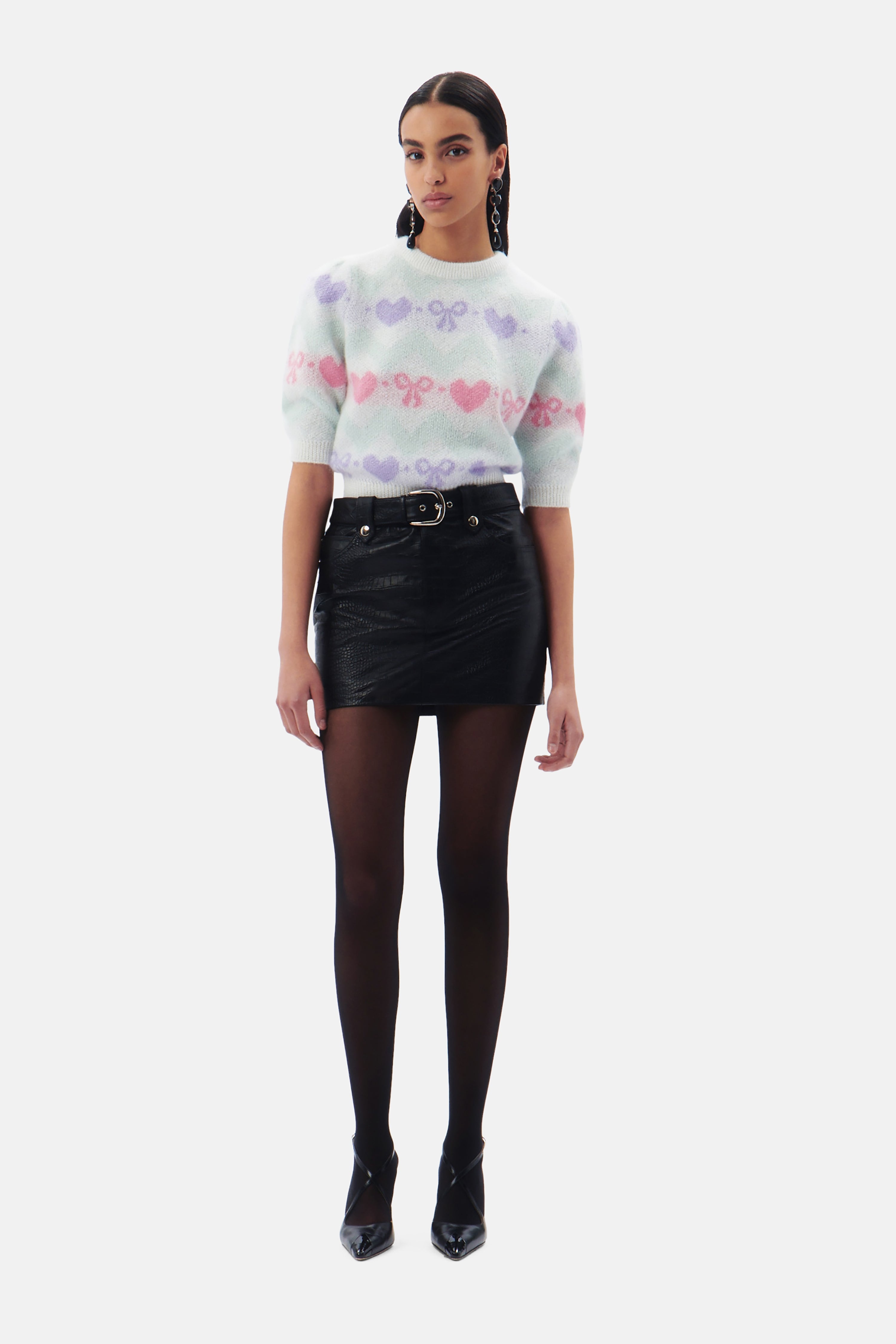 KNITTED MOHAIR JUMPER WITH LUREX - 4