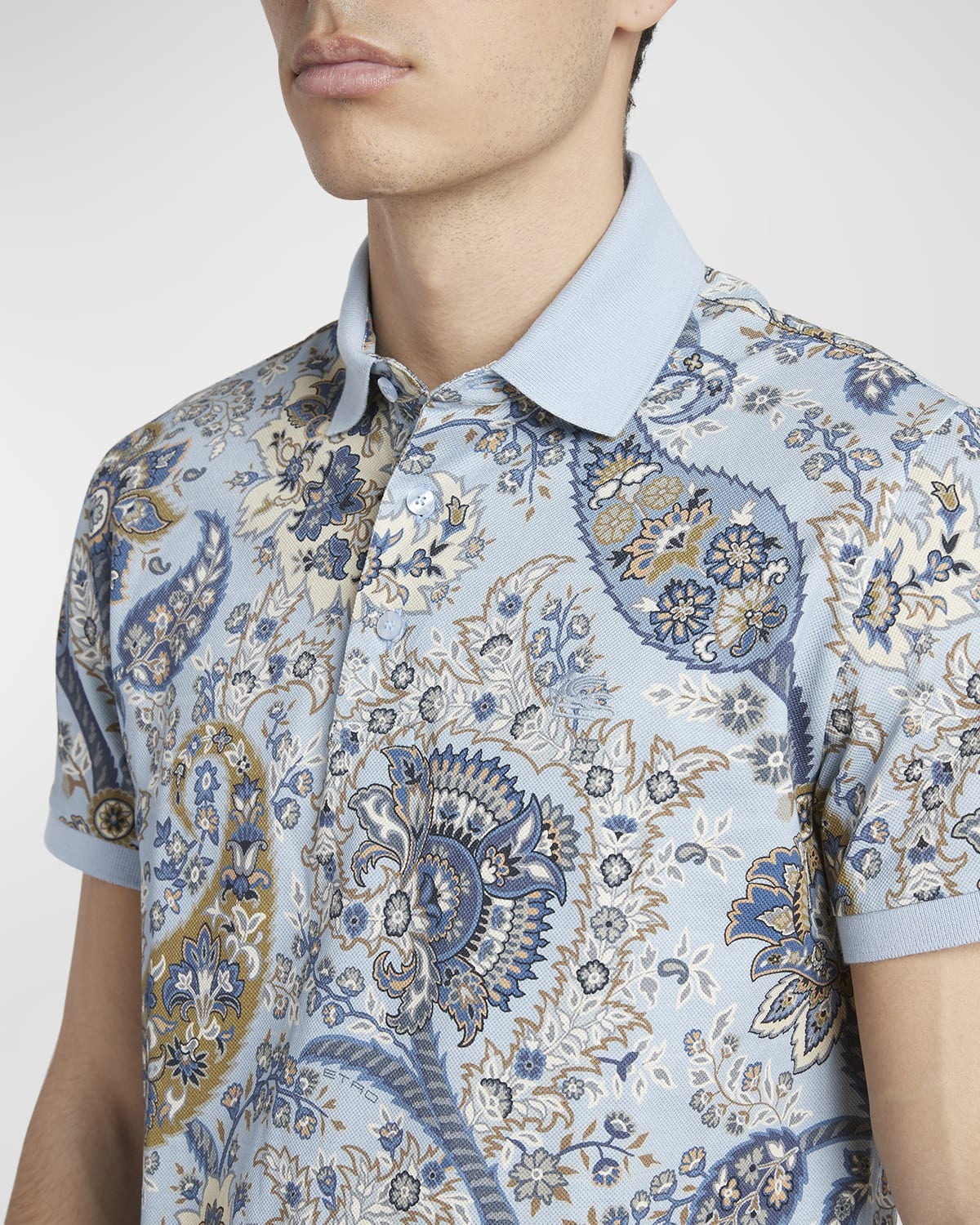 Men's Paisley-Print Polo Shirt - 5