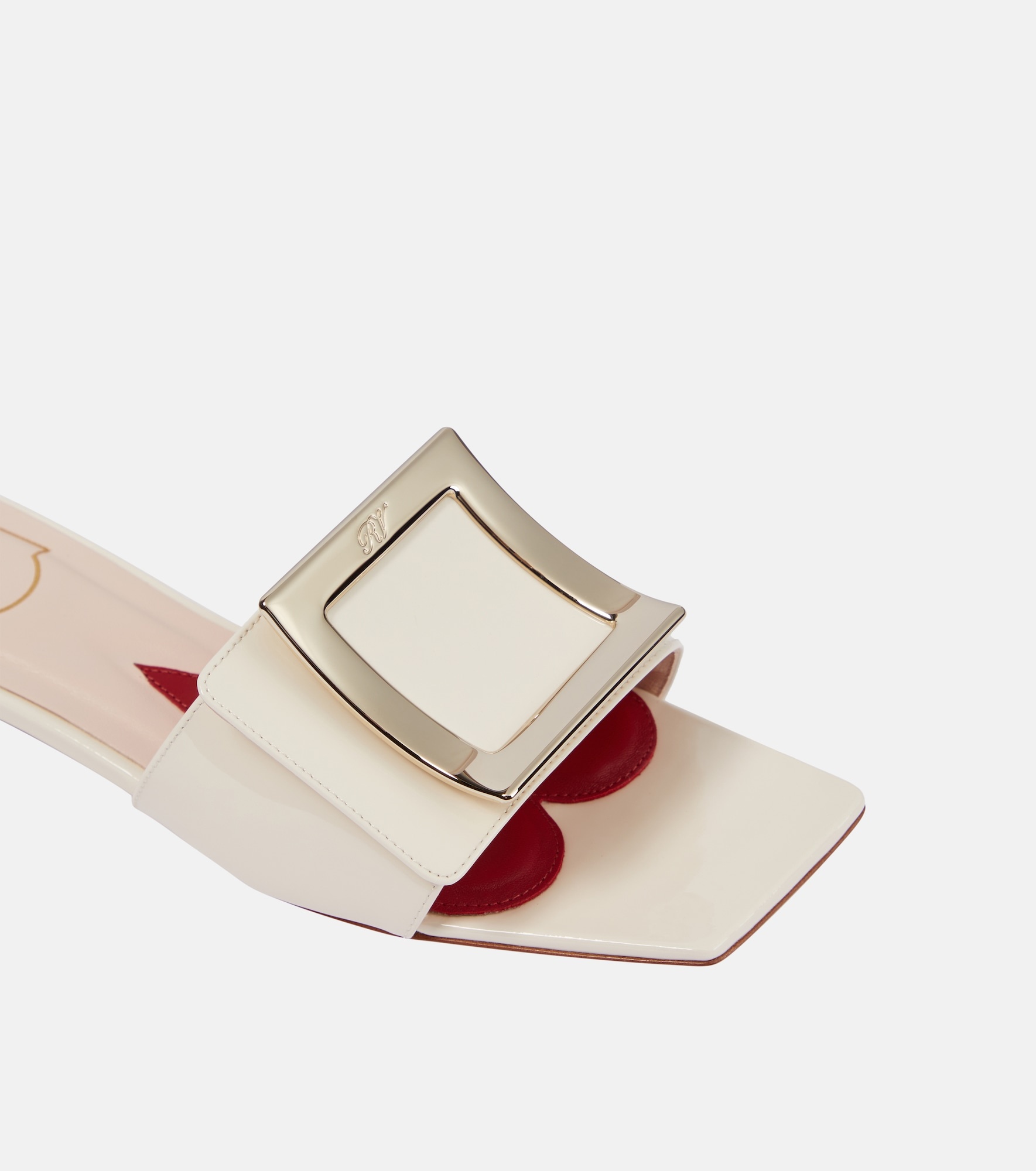 Belle Vivier 25 patent leather slides - 6
