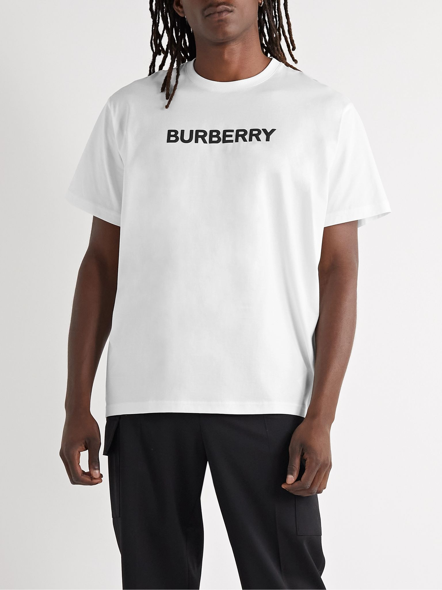 Logo-Print Cotton-Jersey T-Shirt White - 3