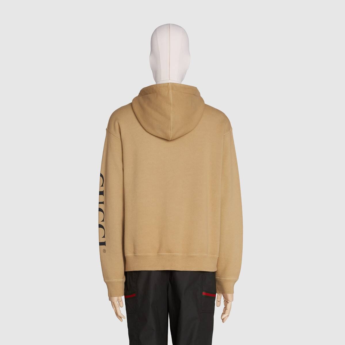 Gucci logo print hooded sweatshirt - 4