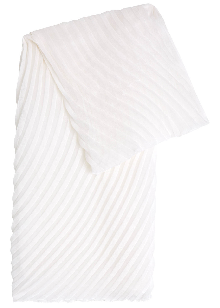 Issey Miyake Pleated Fine-knit Scarf - 1
