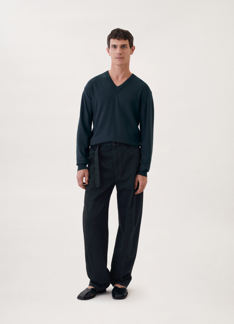 Lemaire TROMPE L'OEIL V-NECK SWEATER outlook