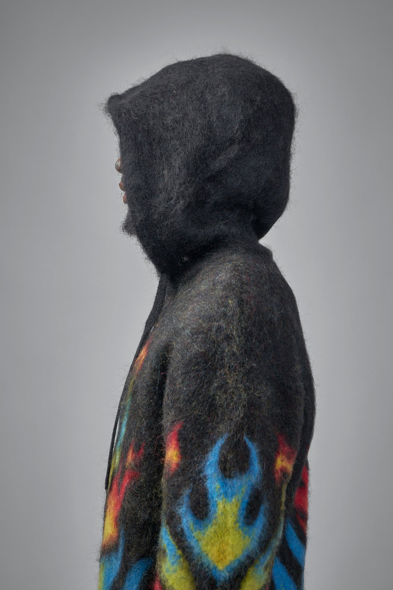 Mohair Zip Hoodie Laurel Flame - 4