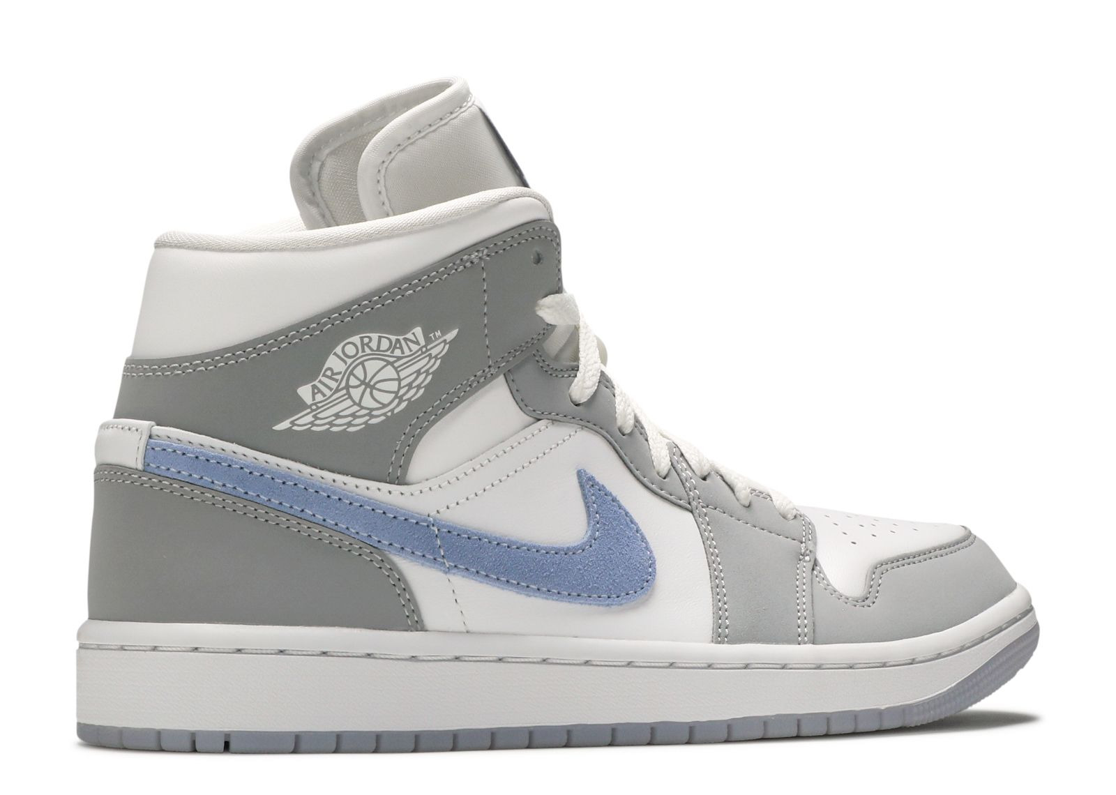 WMNS JORDAN 1 MID 'WOLF GREY ALUMINUM' - 3
