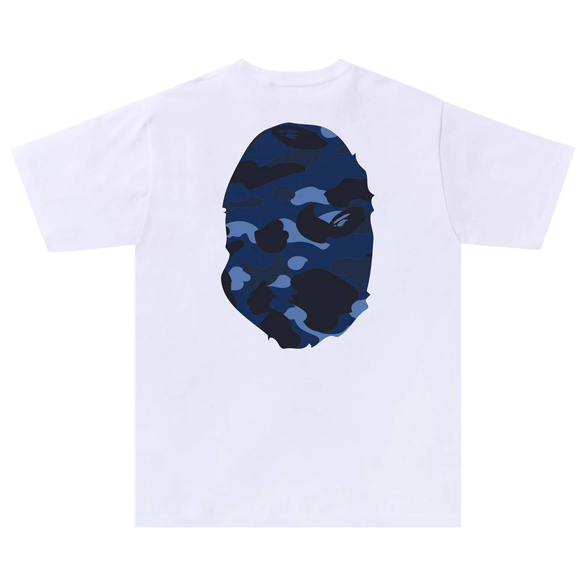 BAPE Color Camo Big Ape Head T-Shirt 'White/Navy' - 2