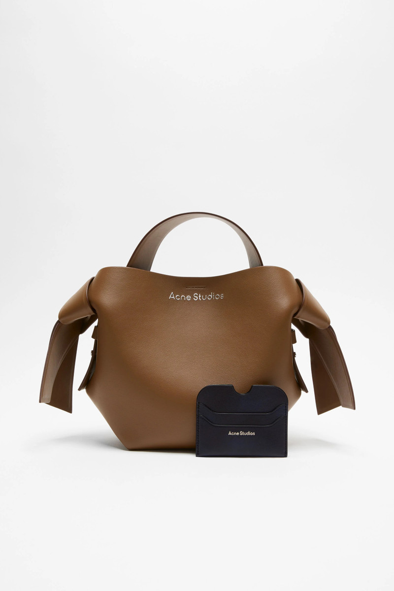 Acne Studios Leather card holder - Navy blue outlook