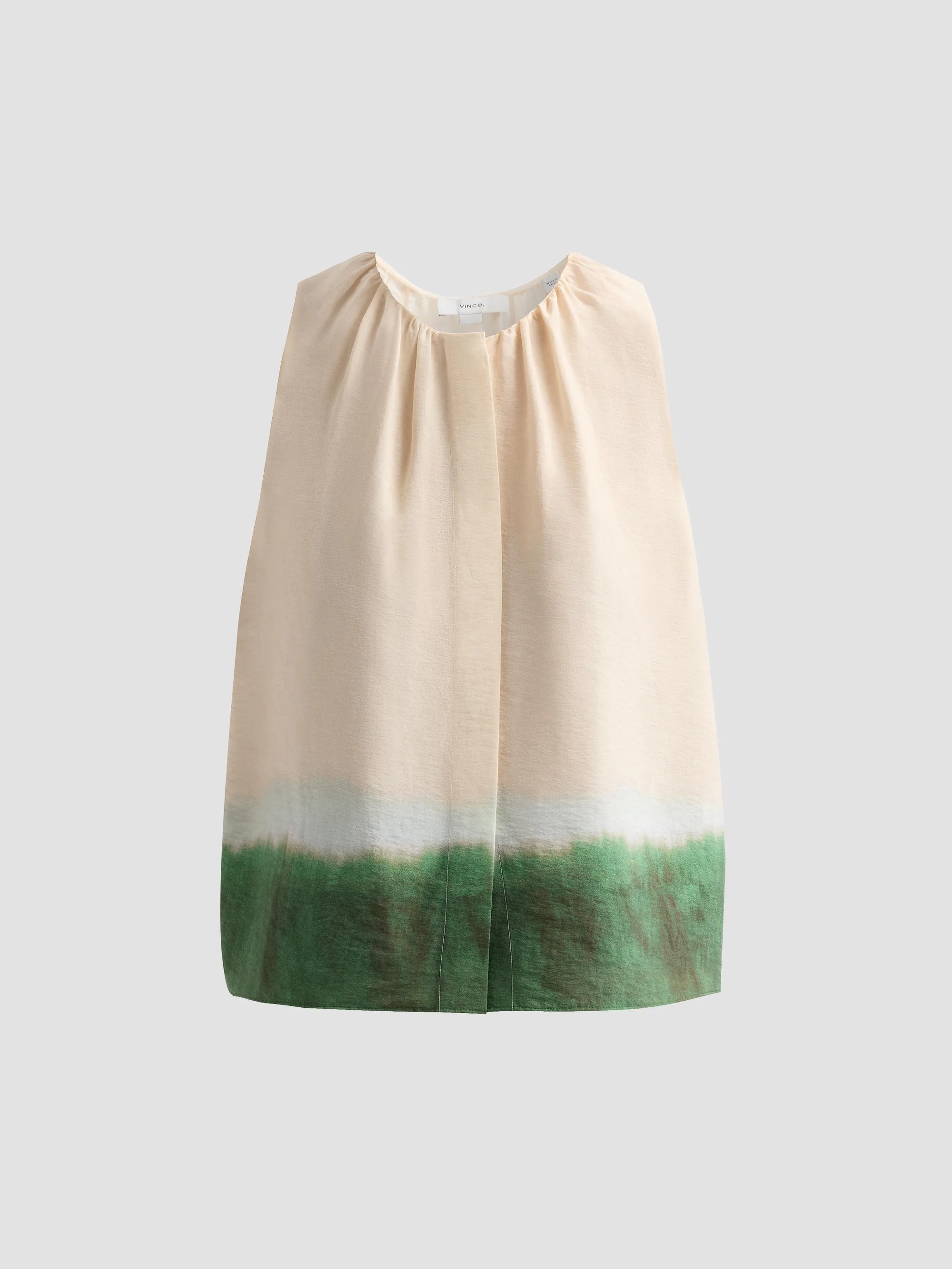 Women's Dip-Dye Sleeveless Top - Porcelain Herba - 1