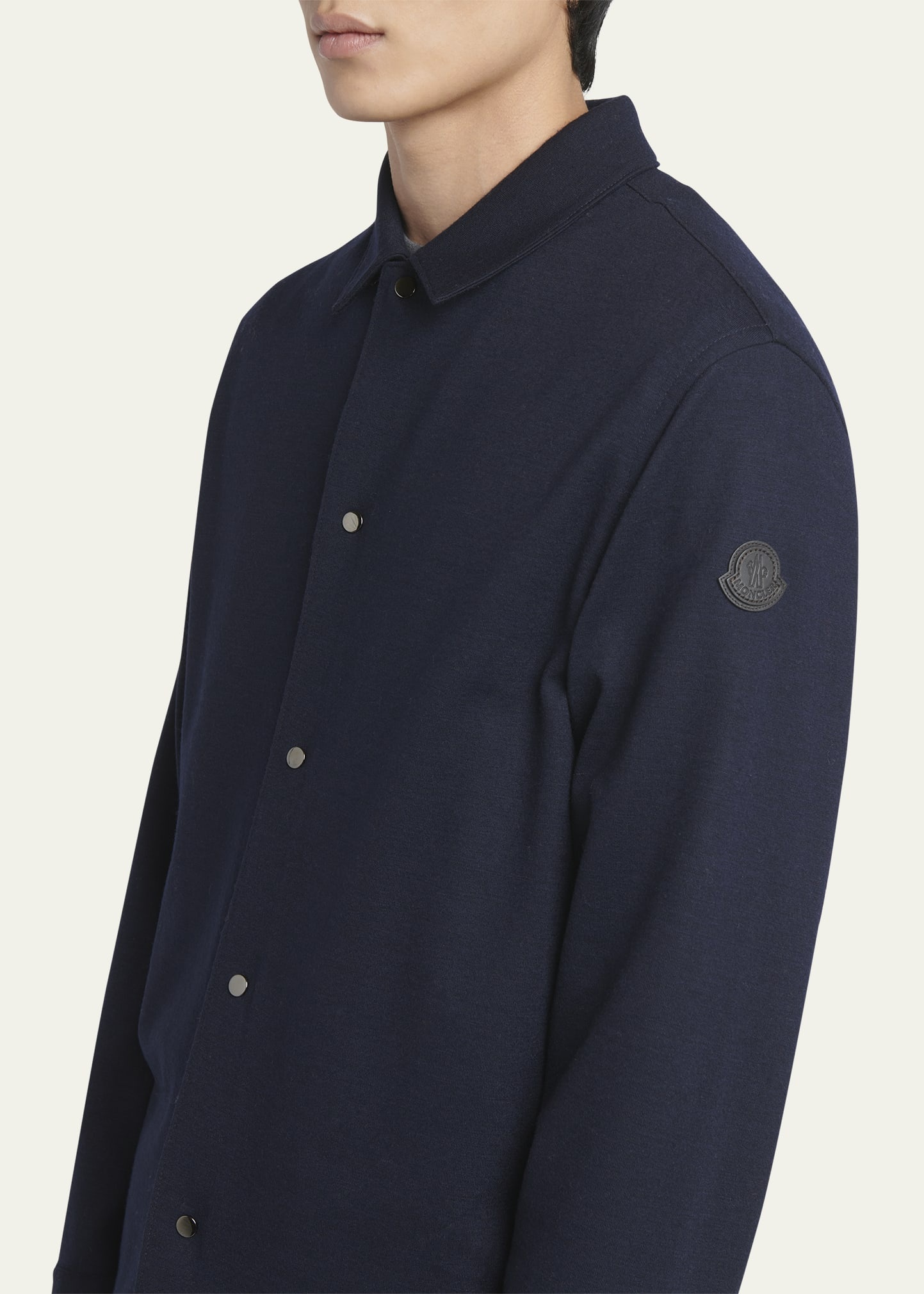 Men's Solid Snap-Front Shirt - 5