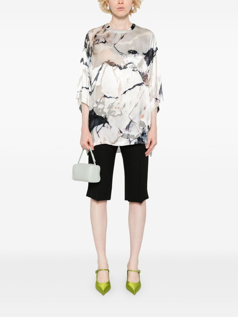 Roberto Cavalli marble-print blouse outlook