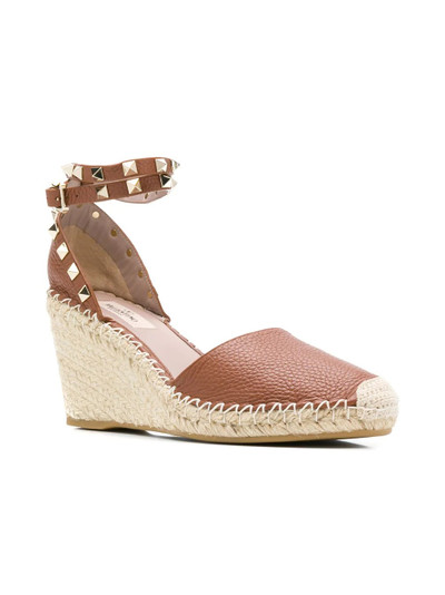 Valentino Rockstud wedge espadrilles outlook