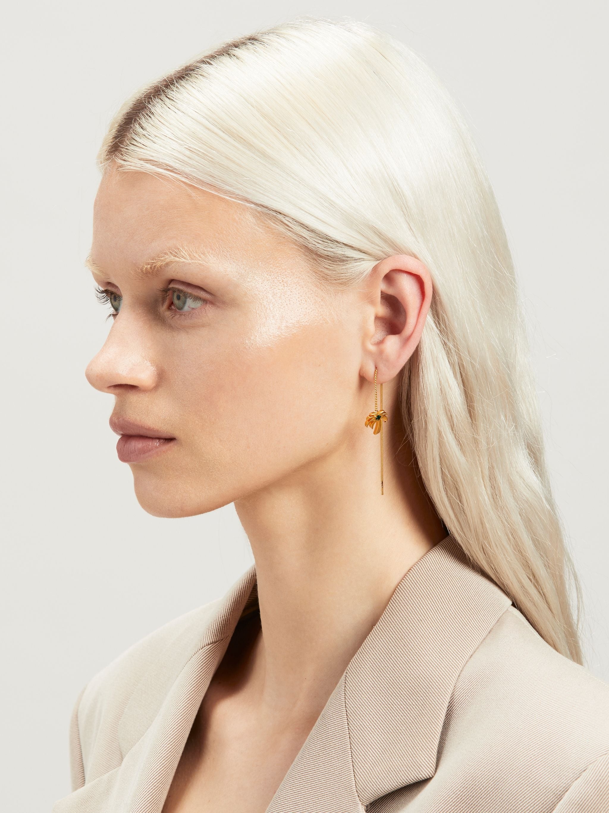Palms Pendant Earring - 2