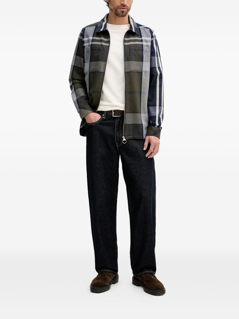 Barbour Lannich plaid zip shirt outlook