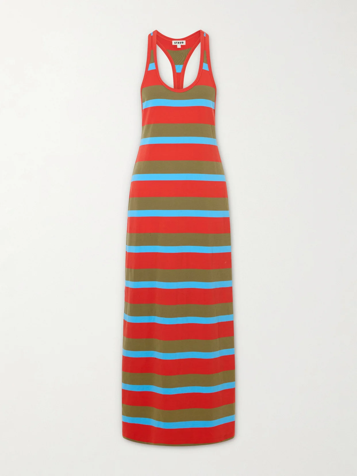 Encino Striped Cotton-blend Maxi Dress - 1