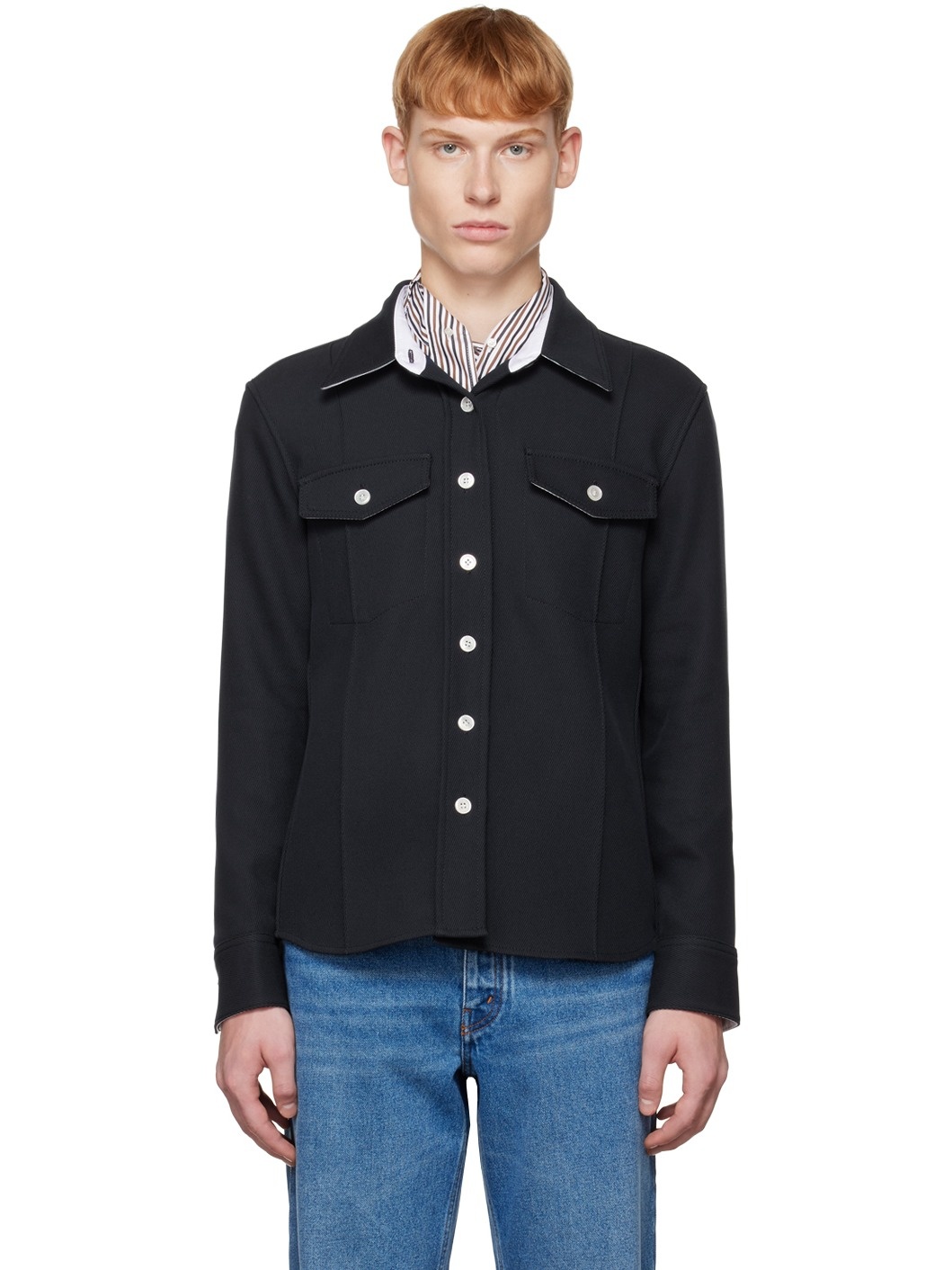 Navy Pocket Shirt - 1