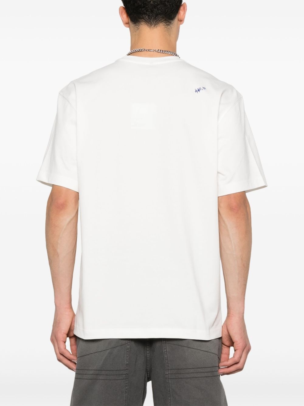 logo-embroidered T-shirt - 3