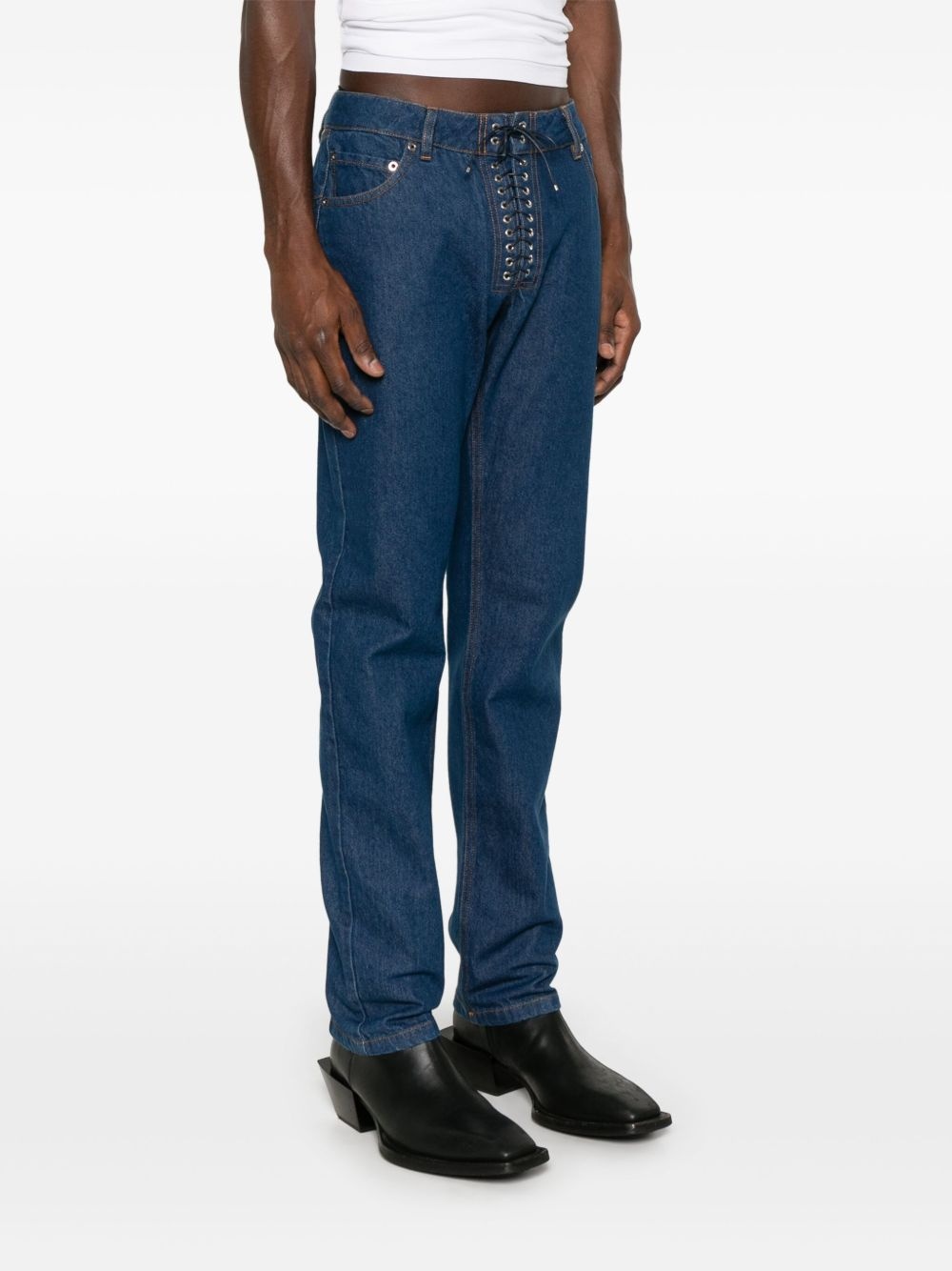 Steve lace-up jeans - 6