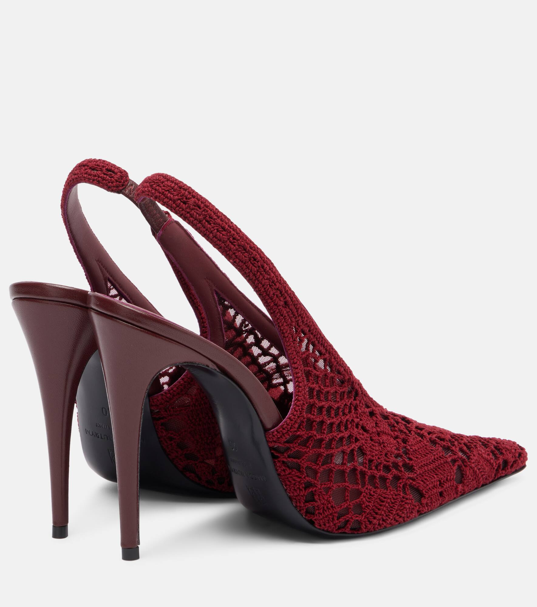 105 crochet slingback pumps - 2