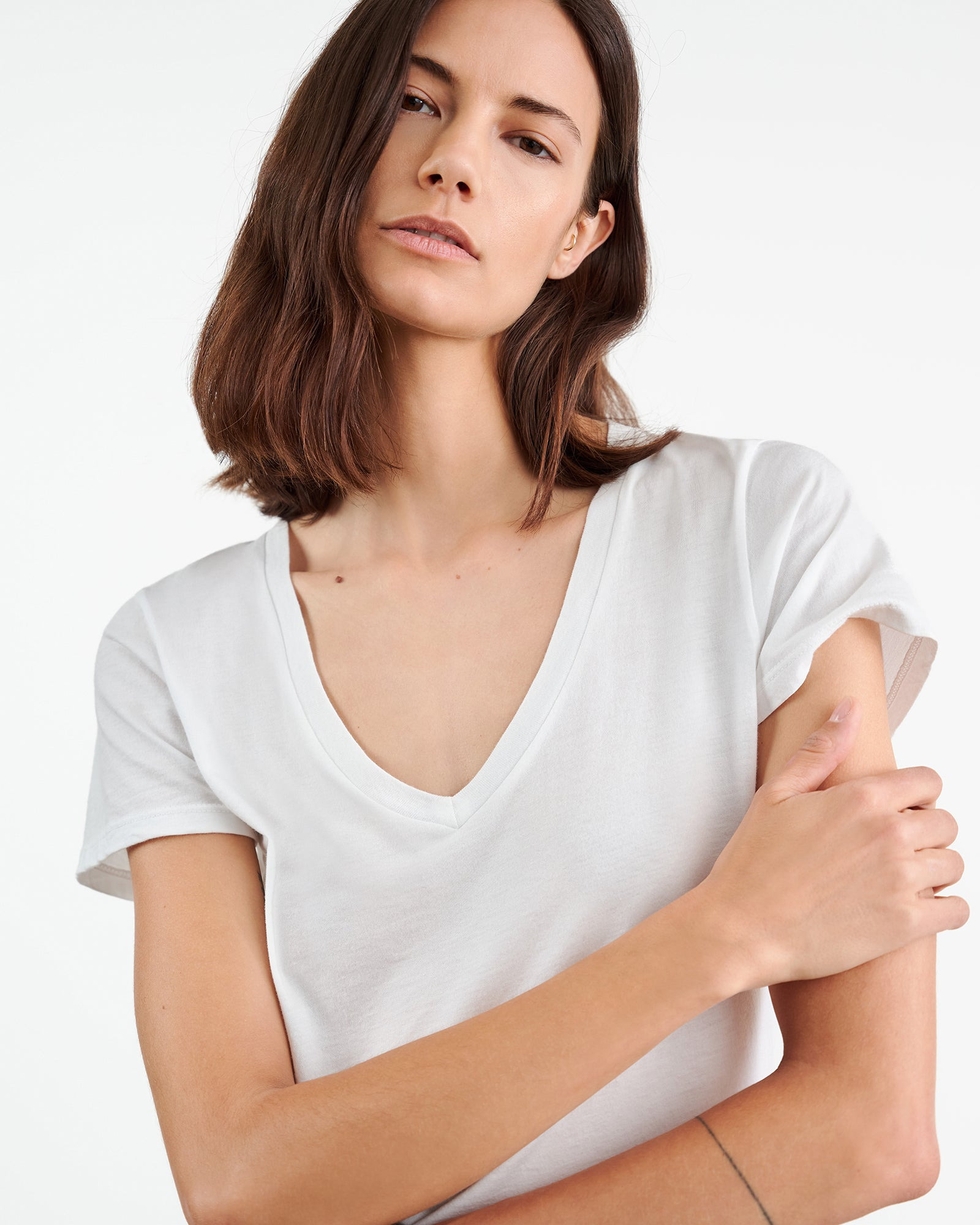 CAROL VNECK TEE SHIRT - 3