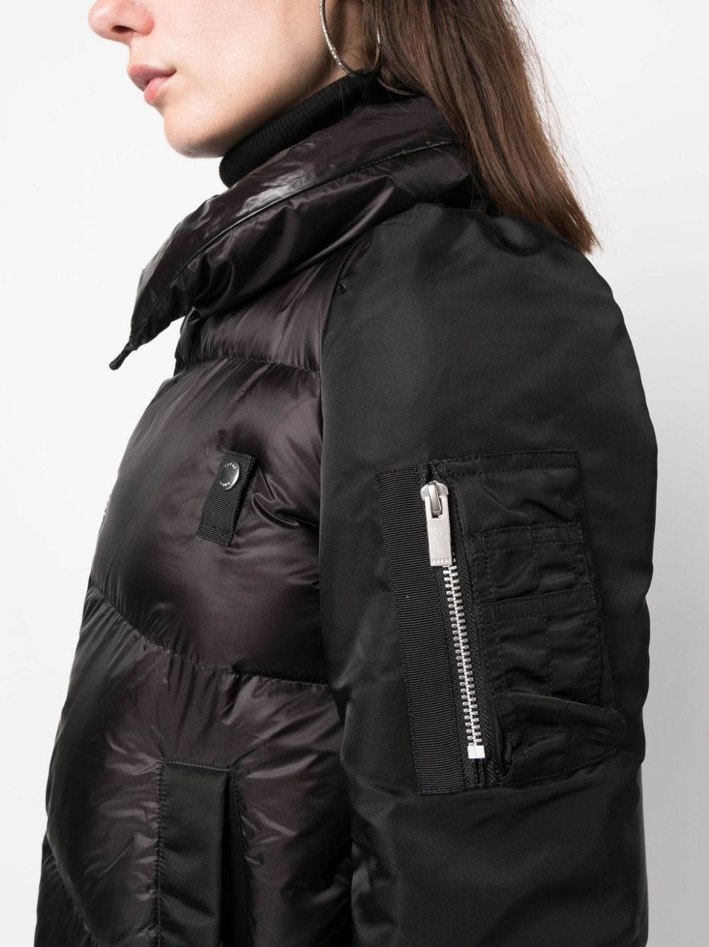 zip-up puffer jacket - 5