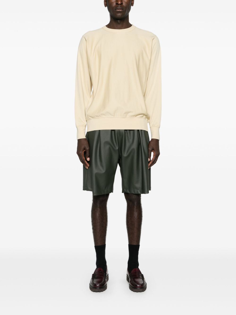 crew-neck cotton sweatshirt - 4