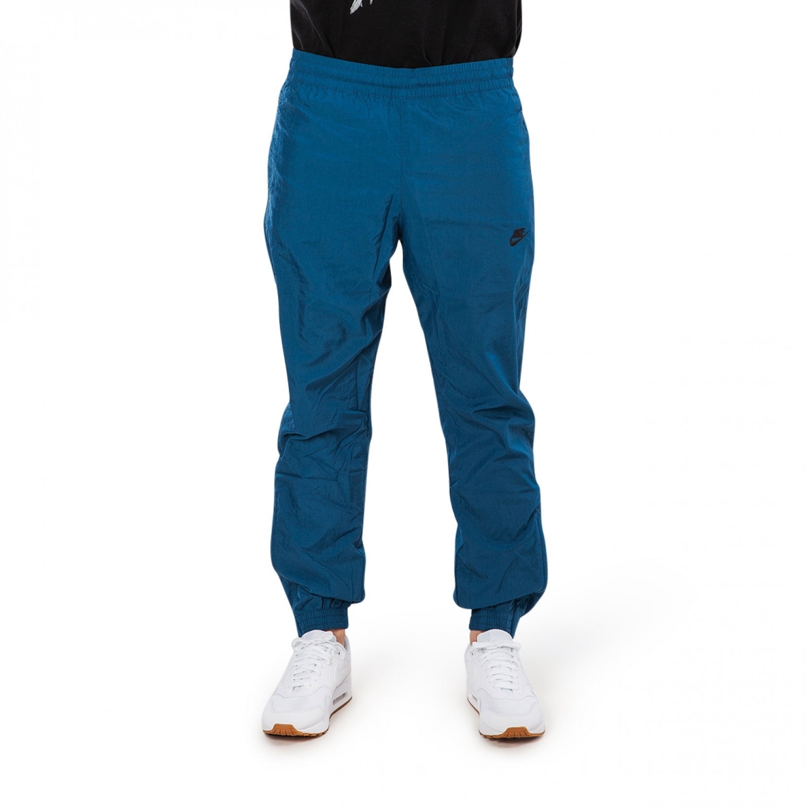 Nike Sportswear NSW Swoosh Woven Pant Zipper Pocket Bundle Feet Sports Pants Blue AJ2300-474 - 4