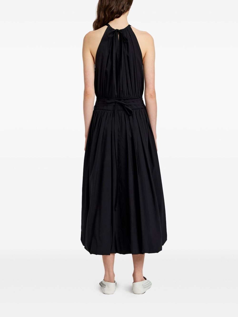 gathered halterneck dress - 4