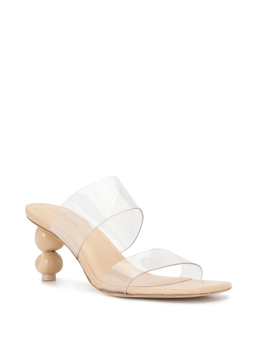 sculptural heel sandals - 2