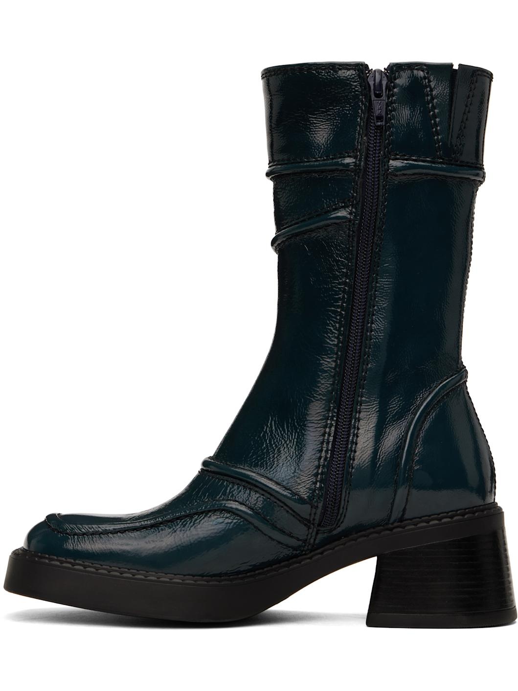 Navy Malene Boots - 3
