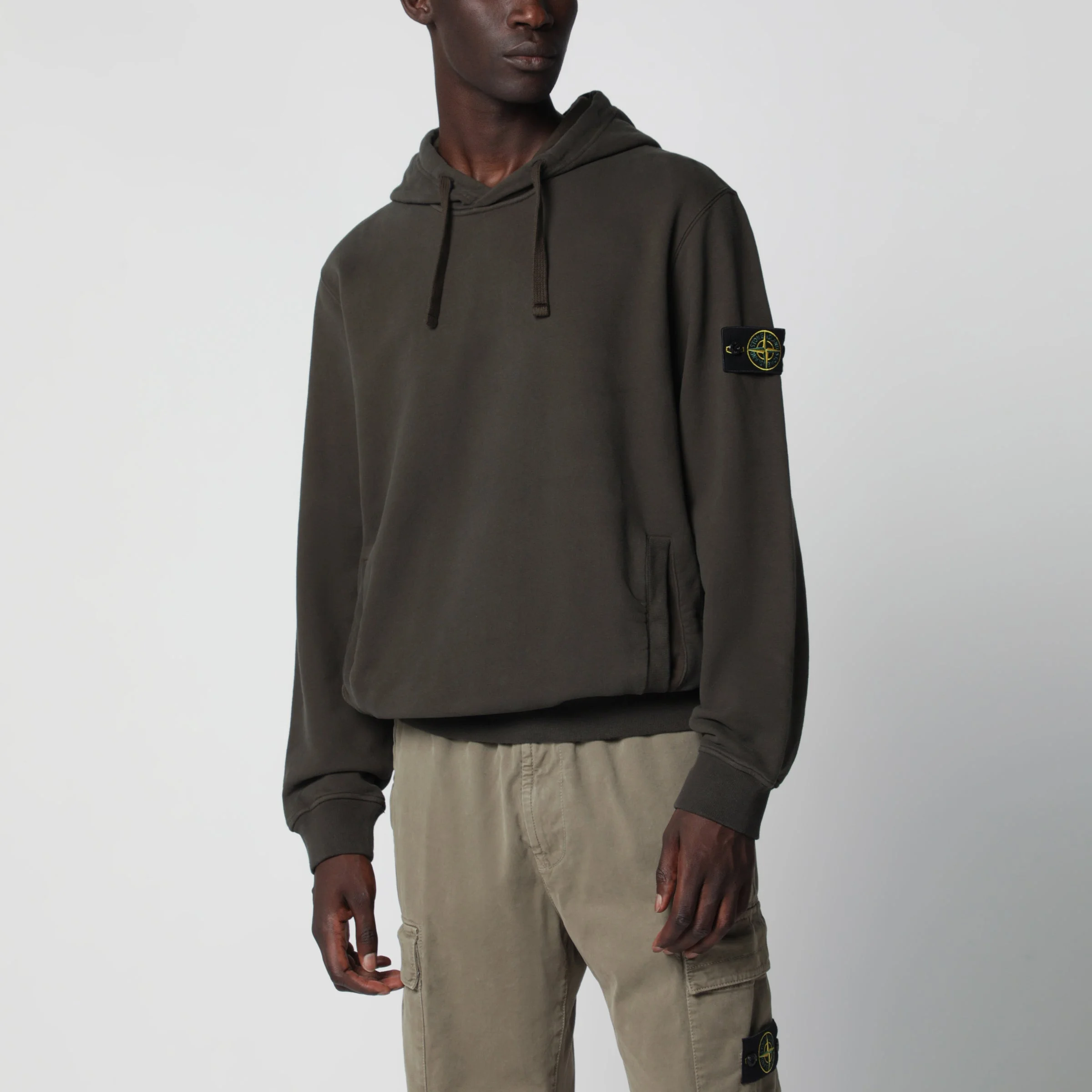 Grey cotton crewneck sweatshirt - 1