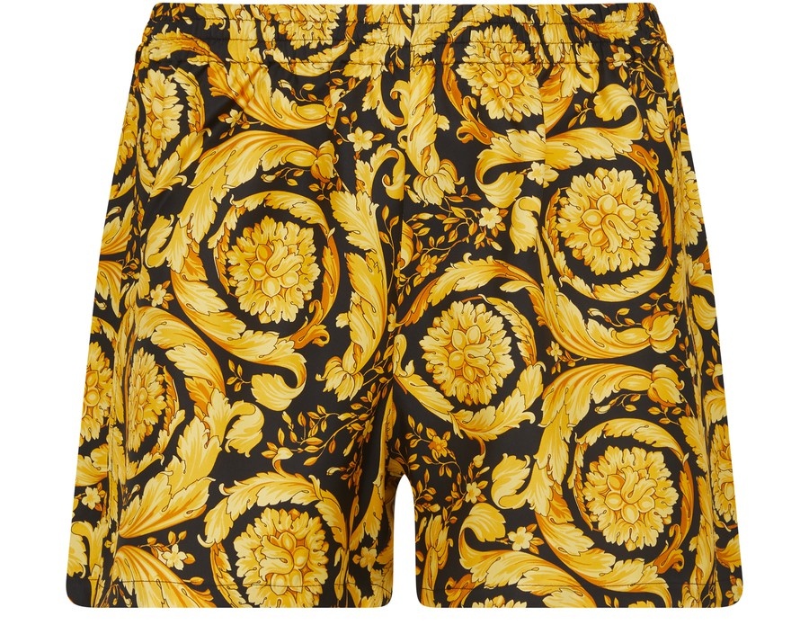 Baroque silk pajama shorts - 1
