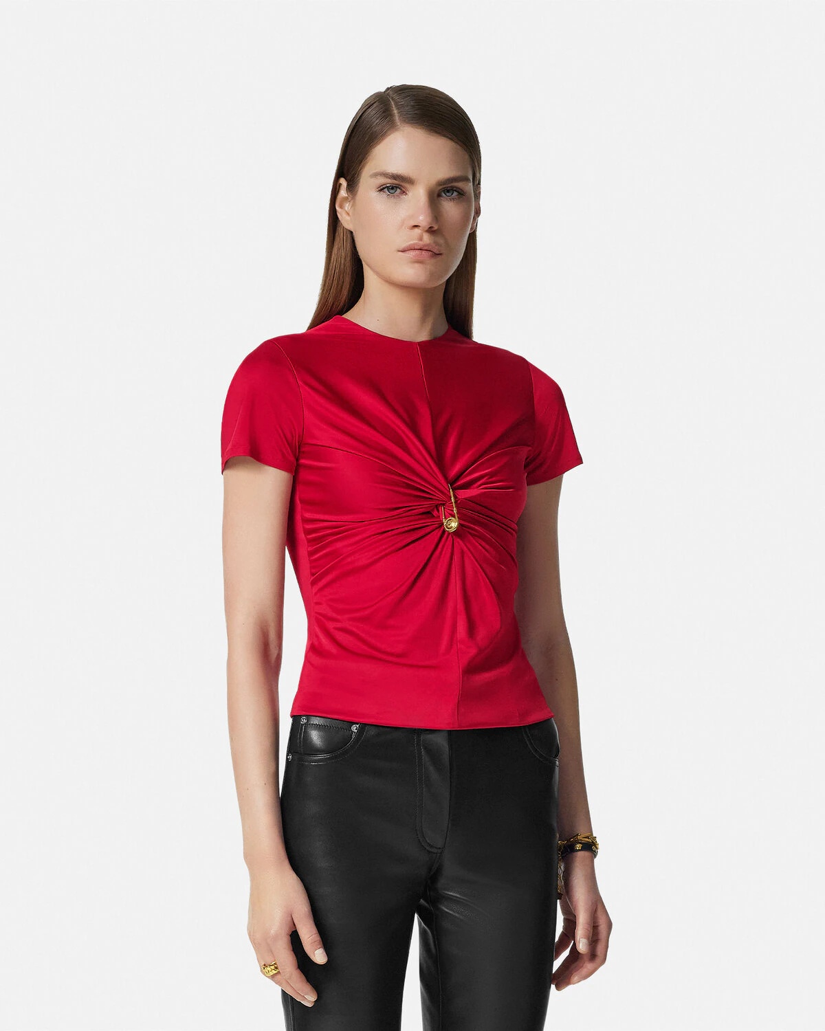 Safety Pin Gathered Top - 4
