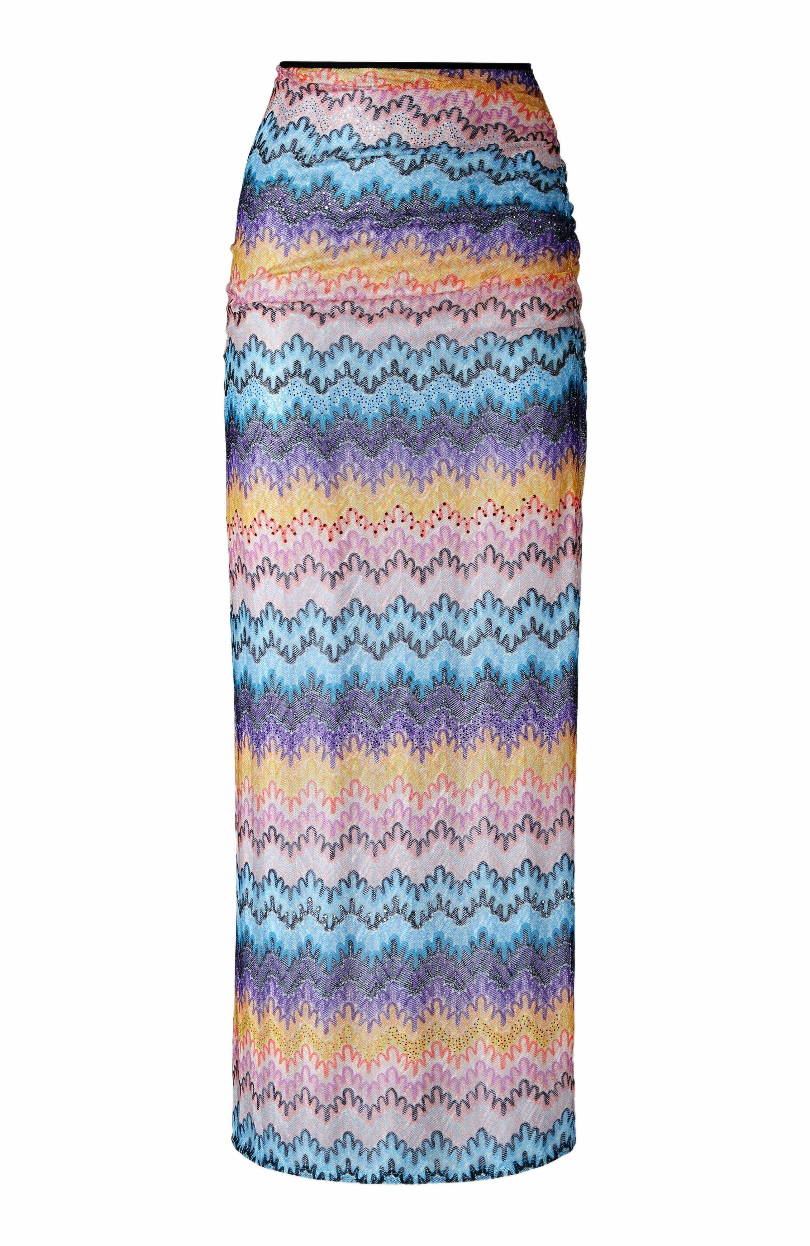 Missoni Long Printed Lace Skirt With Zig Zag Pattern in Multicoloured at Nordstrom - 8