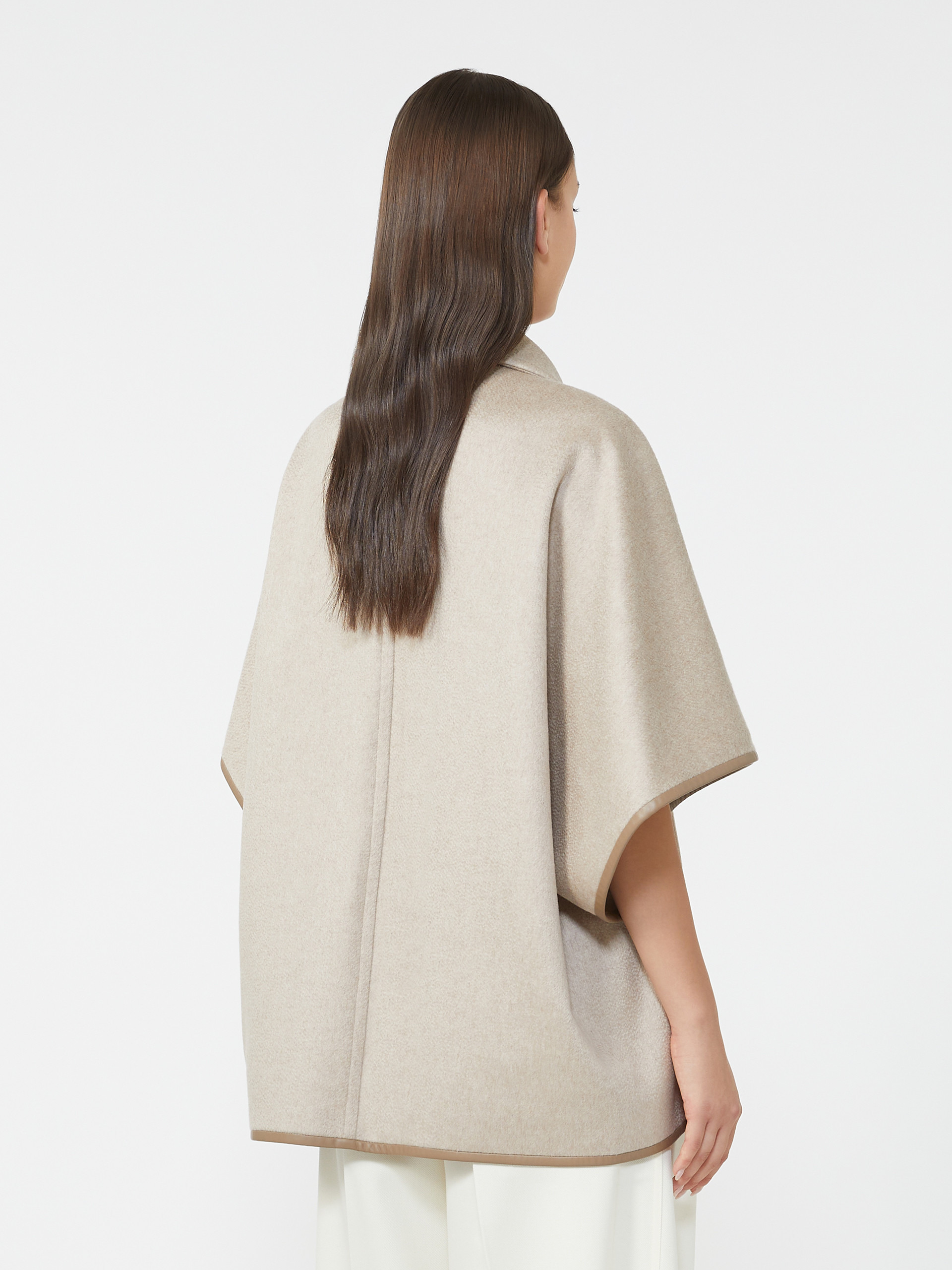 CORSARO Cashmere zibeline cape - 4