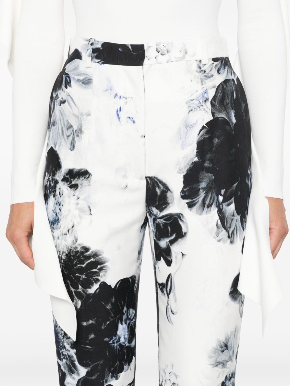 high-waisted cigarette trousers - 5