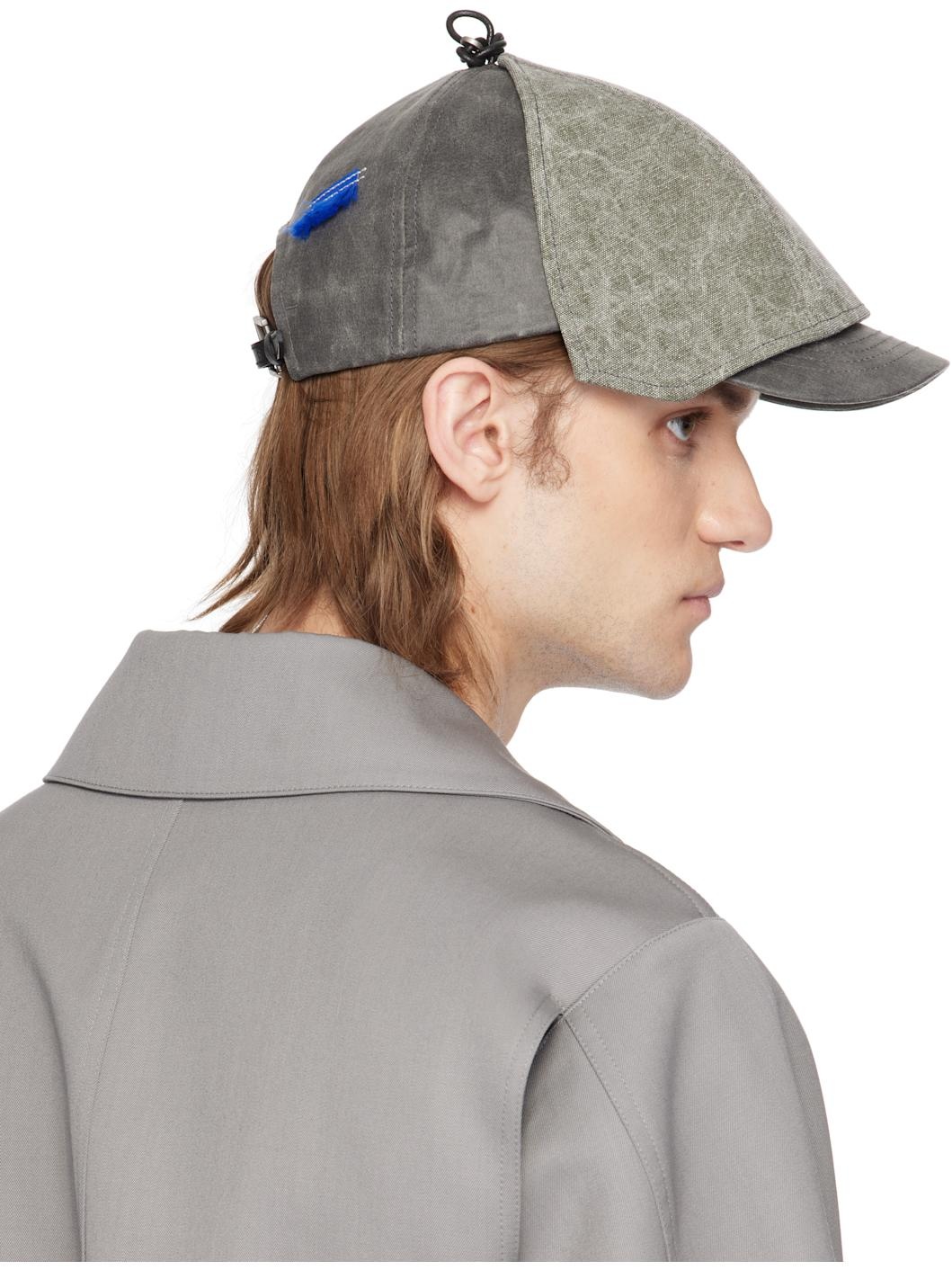 Gray Layered Cap - 3
