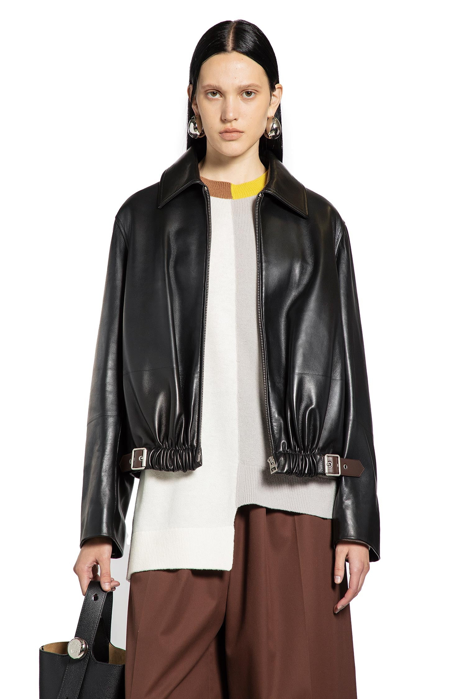 Belted Jacket In Nappa Lambskin - 6