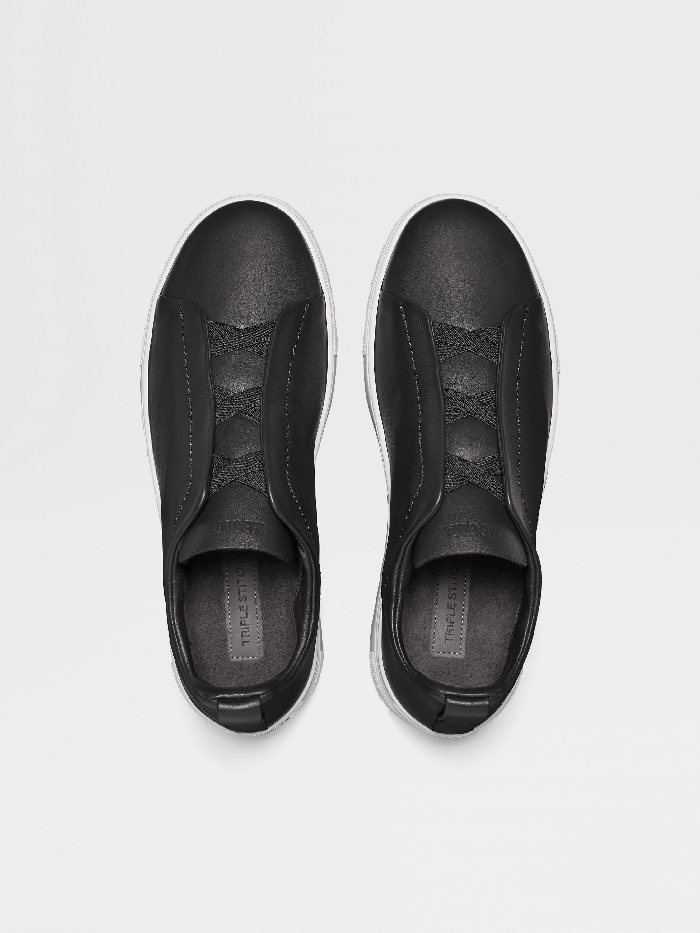 BLACK TRIPLE STITCH™ SECONDSKIN SNEAKERS - 3