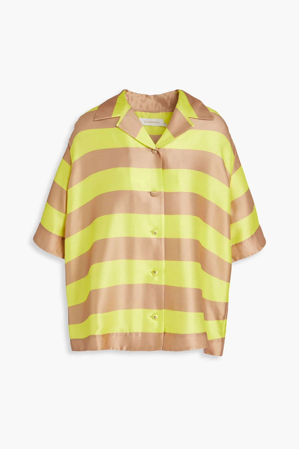 Striped silk shirt - 1