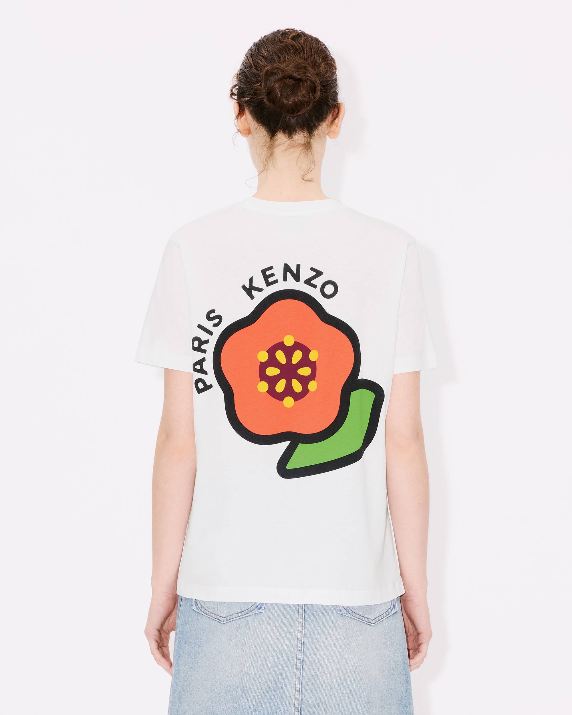 【関税込み】Kenzo ホワイト Kenzo Paris Pop ルーズ Tシャツ 関税込み】Kenzo ホワイト Kenzo Paris Pop ルーズ Tシャツ