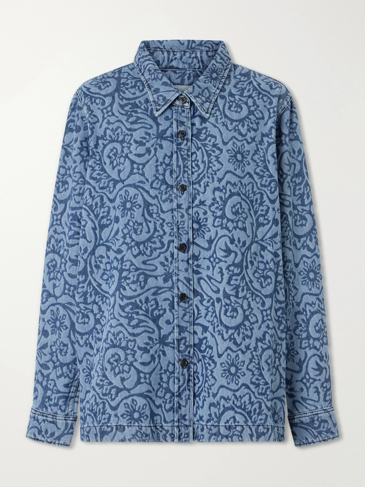 Cheers Printed Denim Shirt - 1