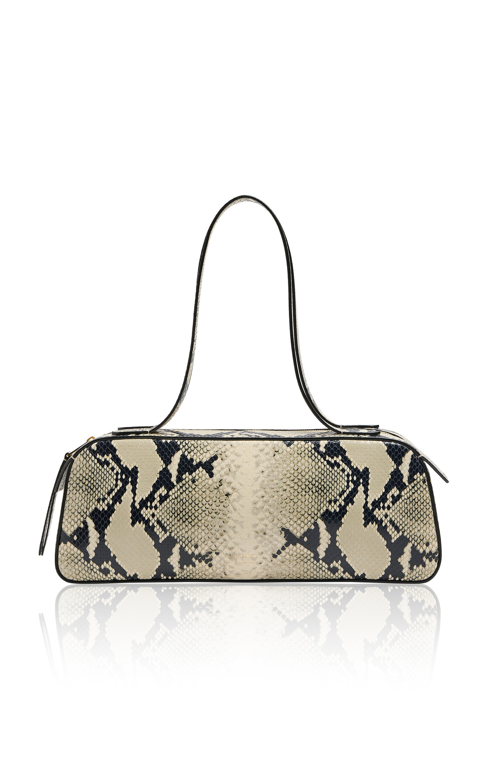 Simona Python-Effect Leather Shoulder Bag python - 1