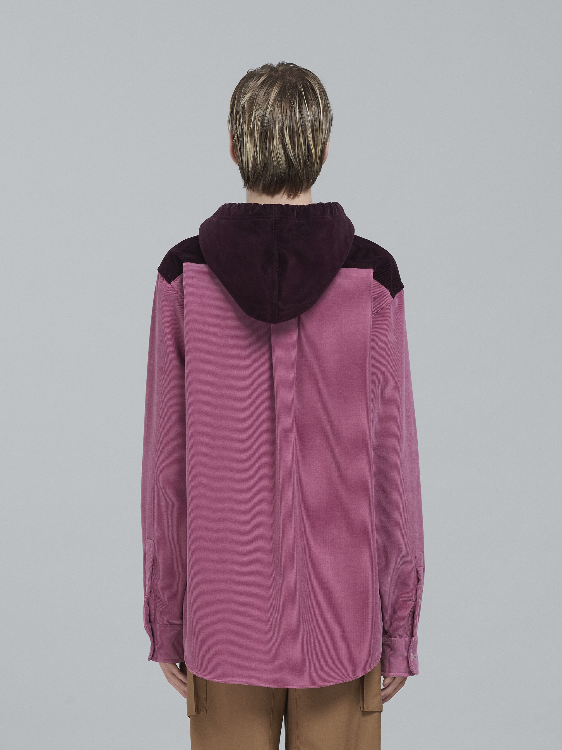 CORDUROY HOODED OVERSHIRT - 3