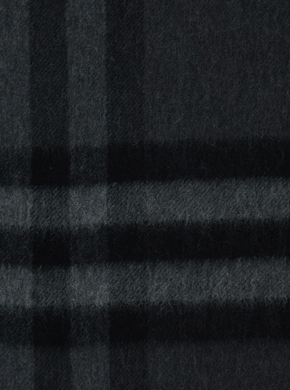 Burberry Women Grey Rectangular Scarf With Check Motif All-Over And Fringed Hem In Cashmere Woman - 3