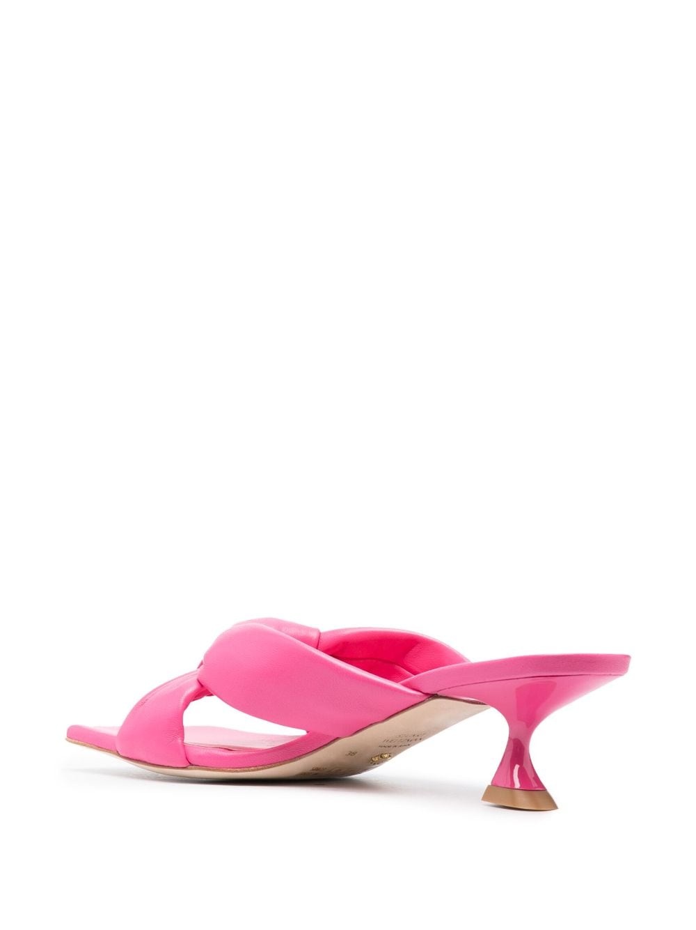 slip-on square-toe sandals - 3