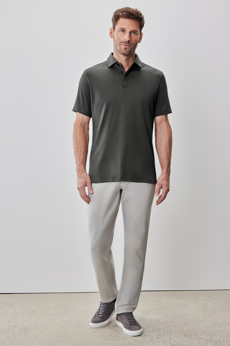 ROBERT BARAKETT The Barakett Covered Placket Polo outlook