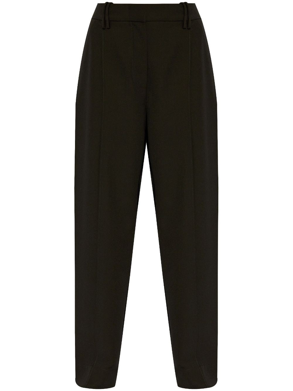 high-rise straight trousers - 1