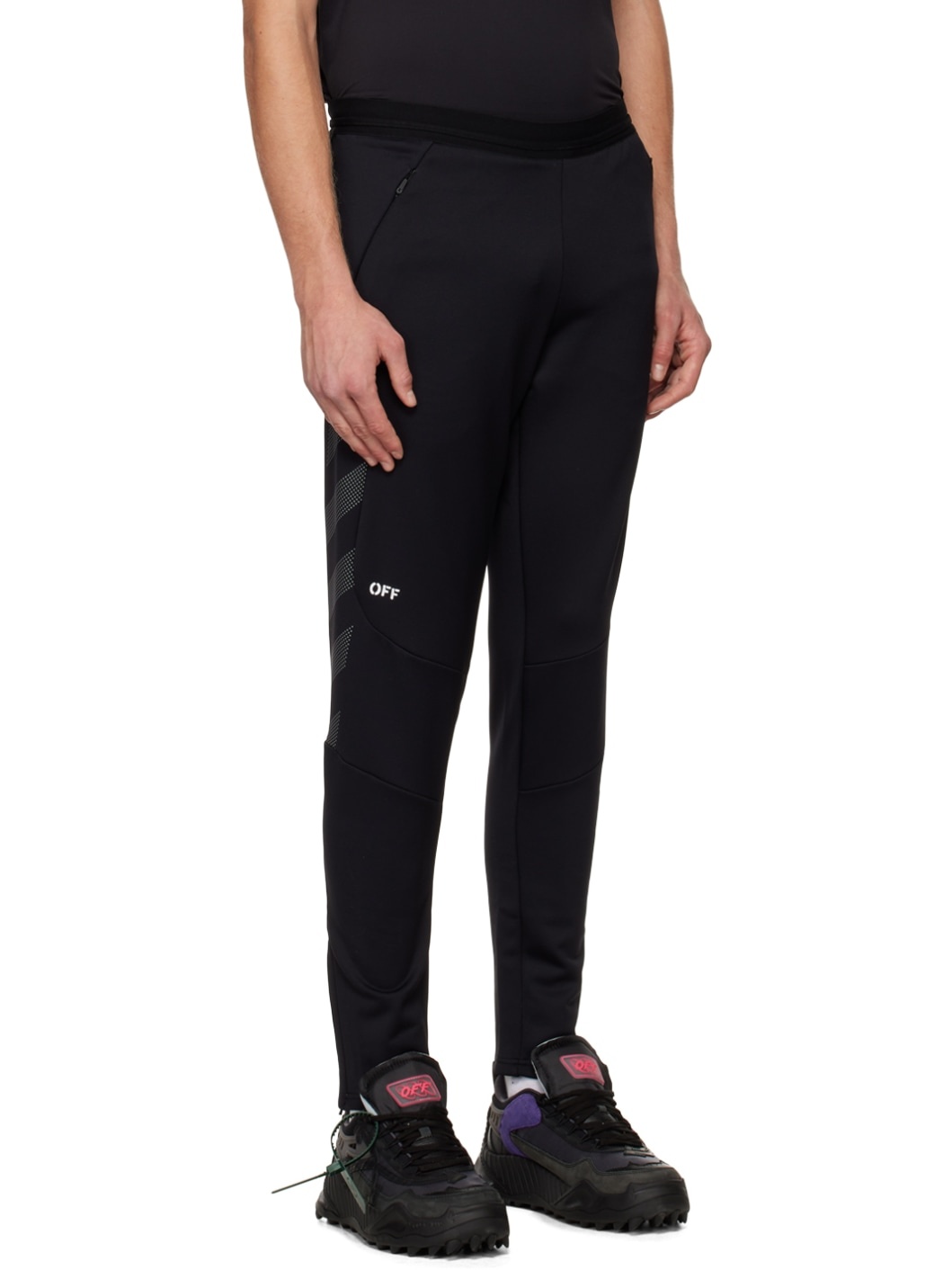 Black Printed Lounge Pants - 2